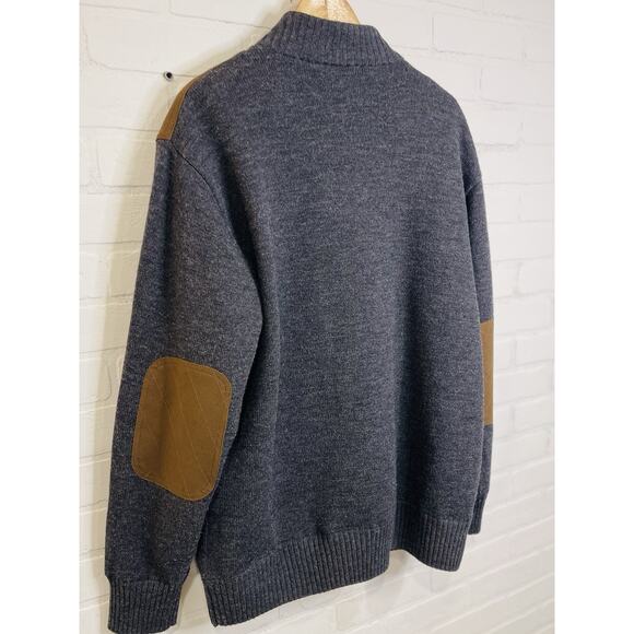 Orvis Ultimate Wool Sweater | Mens Large | Lined 1/4 Zip Pullover Gray | Vintage - Picture 11 of 11